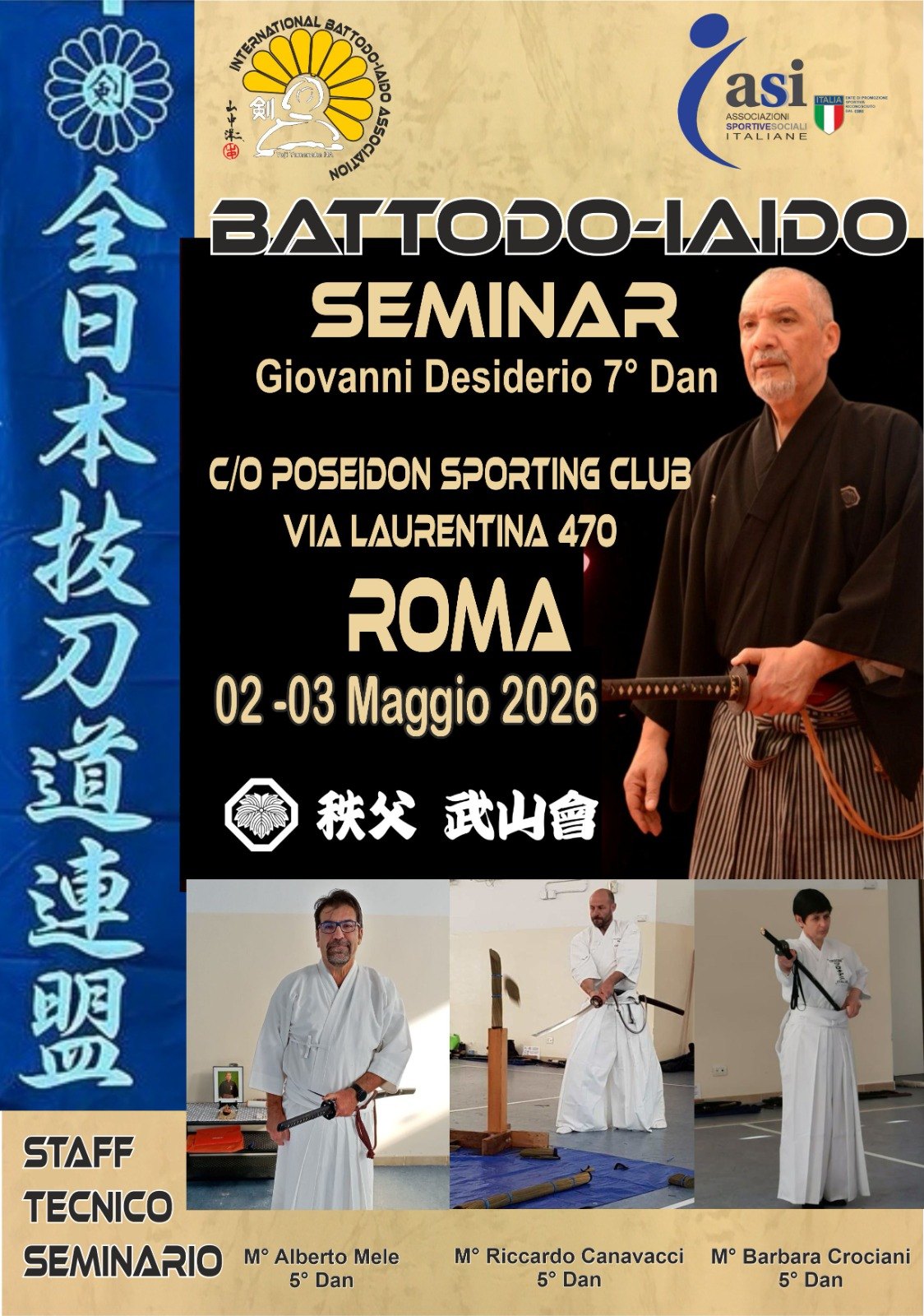 Locandina Seminario Battodo-Iaido